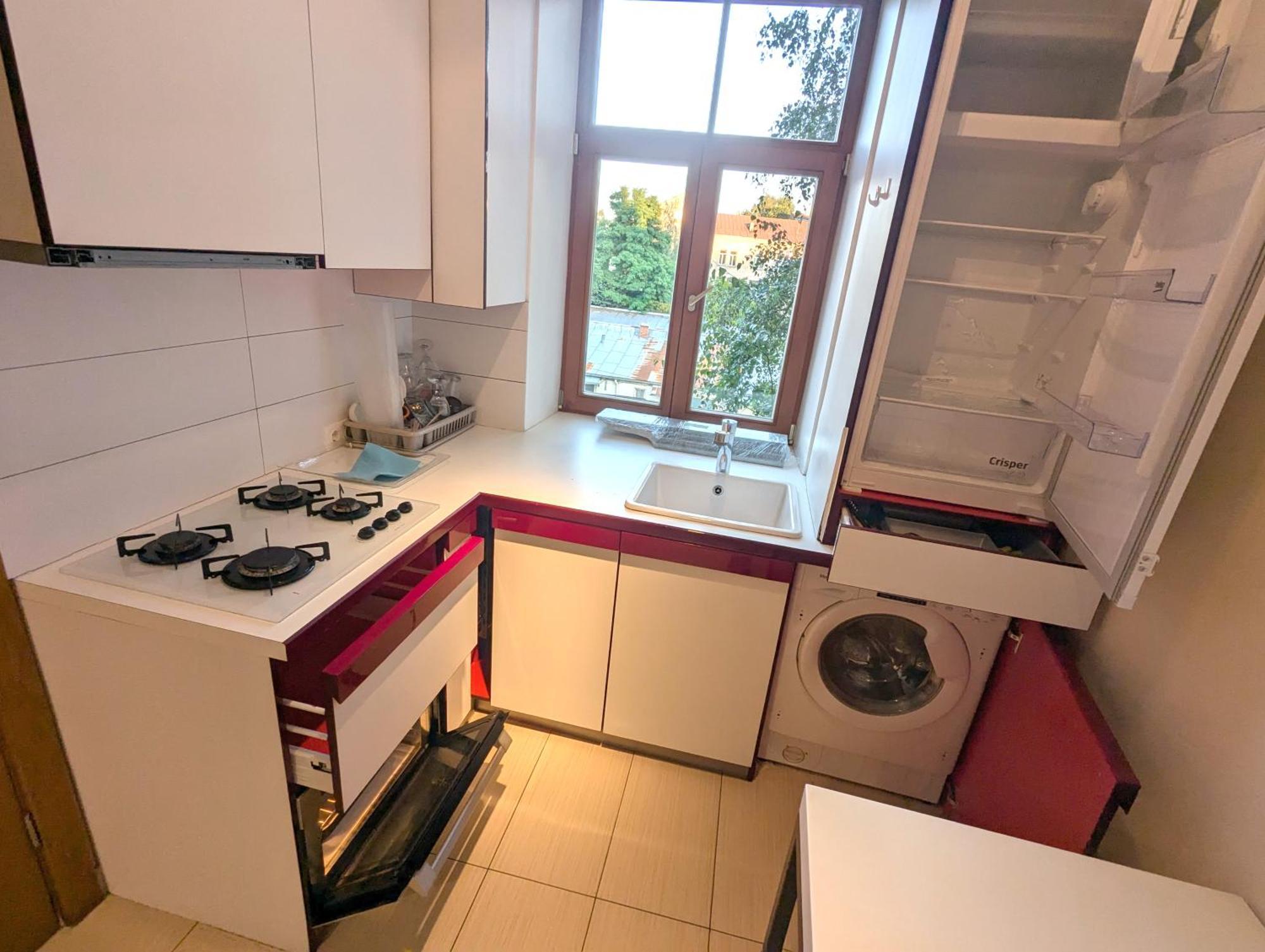 Midcentury Modern, Quiet, 40M Studio With Bath Riga Luaran gambar