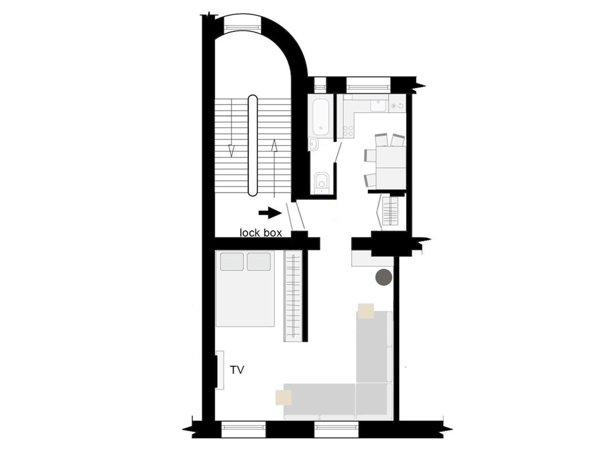 Midcentury Modern, Quiet, 40M Studio With Bath Riga Luaran gambar